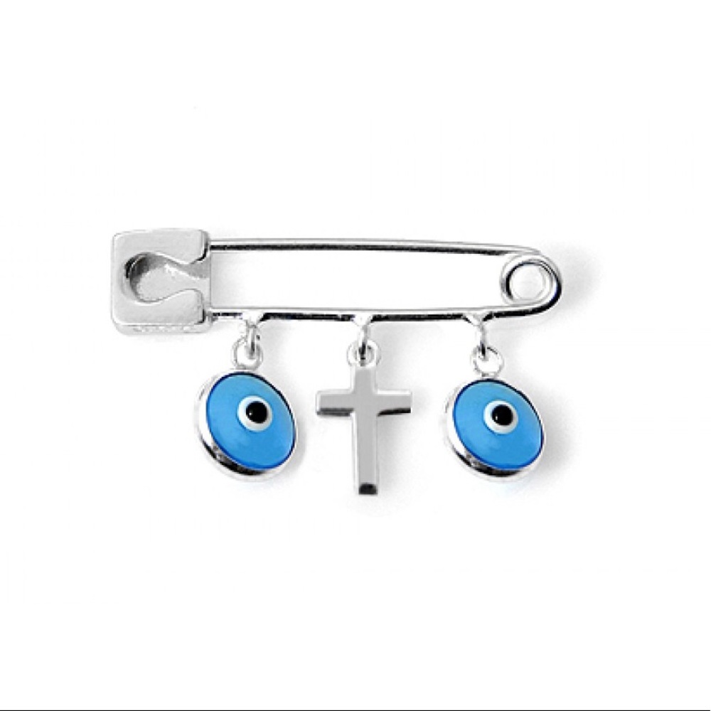 Blue Evil Eye Pin